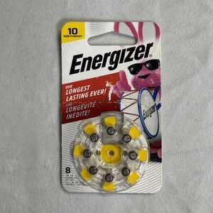 Energizer (8-Pack) Sz 10‎ Made in USA (8) Hearing Aid Batteries NEW